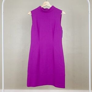 Veronica Moncho Lobo Nadja Wool Sheath Dress